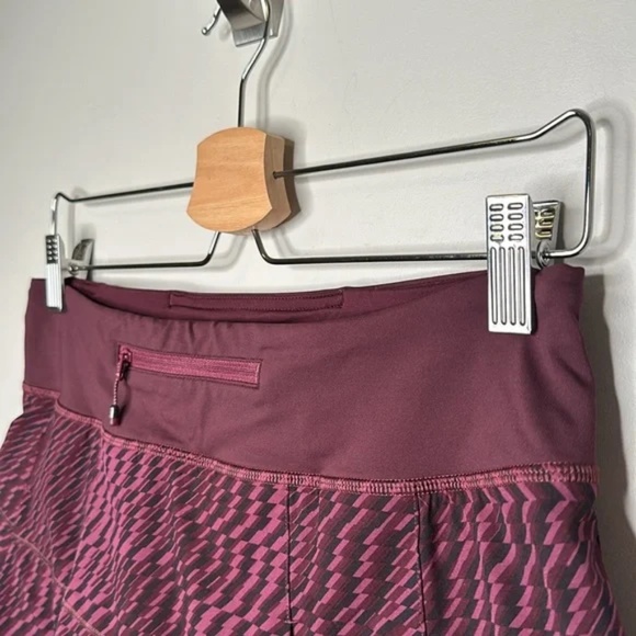 Lululemon Pace Rival Skirt II Shifted Horizon Red Grape Black / Bordeaux Drama - Picture 13 of 15